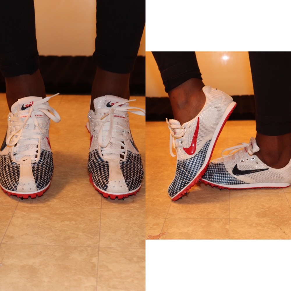 Track shoes.